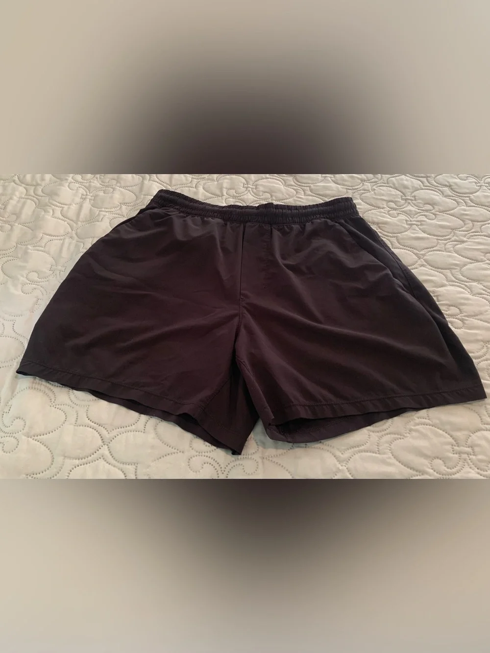 Lululemon Pace Breaker Linerless 5” Shorts Size M Black Elastic Drawstring